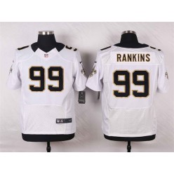 New Orleans Saints #99 Sheldon Rankins White Elite Men Nike NFL Jersey