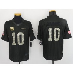 New York Giants #10 Eli Manning Anthracite Salute to Service Limited Men Nike NFL Jersey