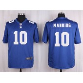 New York Giants #10 Eli Manning Blue Nike NFL Men Game Jersey