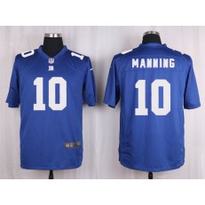 New York Giants #10 Eli Manning Blue Nike NFL Men Game Jersey