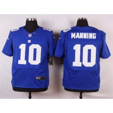 New York Giants #10 Eli Manning Royal Blue Team Color NFL Nike Elite Men Jersey
