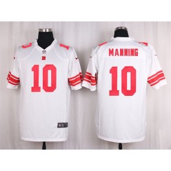 New York Giants #10 Eli Manning White Nike NFL Men Game Jersey