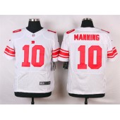 New York Giants #10 Eli Manning White Road NFL Nike Elite Men Jersey