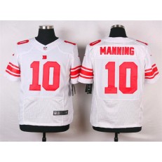 New York Giants #10 Eli Manning White Road NFL Nike Elite Men Jersey