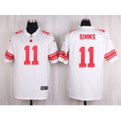 New York Giants #11 Phil Simms White Nike NFL Men Game Jersey