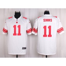 New York Giants #11 Phil Simms White Nike NFL Men Game Jersey