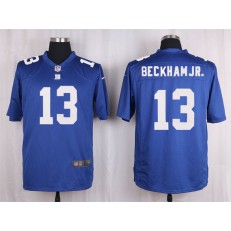 New York Giants #13 Odell Beckha Jr Blue Nike NFL Men Game Jersey