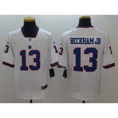 New York Giants #13 Odell Beckha Jr White Color Rush Men Limited Nike NFL Jersey
