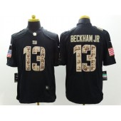 New York Giants #13 Odell Beckham Jr Salute to Service Black Limited Men Nike NFL Jersey