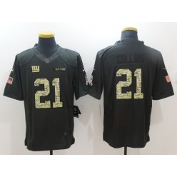 New York Giants #21 Landon Collins Anthracite Salute to Service Limited Men Nike NFL Jersey