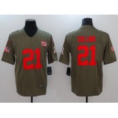 New York Giants #21 Landon Collins Olive 2017 Salute To Service Limited Men Nike NFL Jersey