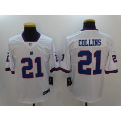 New York Giants #21 Landon Collins White Color Rush Men Limited Nike NFL Jersey