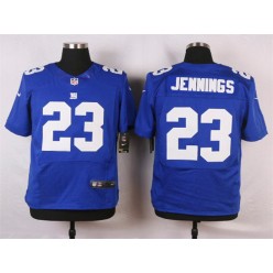 New York Giants #23 Rashad Jennings Royal Blue Team Color NFL Nike Elite Men Jersey