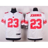 New York Giants #23 Rashad Jennings White Road NFL Nike Elite Men Jersey