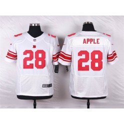 New York Giants #28 Eli Apple White Road NFL Nike Elite Men Jersey