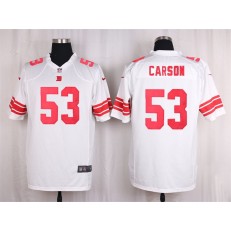 New York Giants #53 Harry Carson White Nike NFL Men Game Jersey