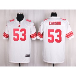 New York Giants #53 Harry Carson White Nike NFL Men Game Jersey