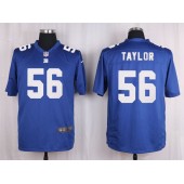 New York Giants #56 Lawrence Taylor Blue Nike NFL Men Game Jersey