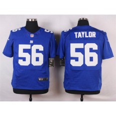 New York Giants #56 Lawrence Taylor Royal Blue Team Color NFL Nike Elite Men Jersey