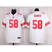 New York Giants #58 Carl Banks White Nike NFL Men Game Jersey