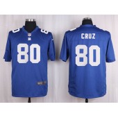 New York Giants #80 Victor Cruz Blue Nike NFL Men Game Jersey