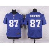 New York Giants #87 Sterling Shepard Royal Blue Team Color NFL Nike Elite Men Jersey