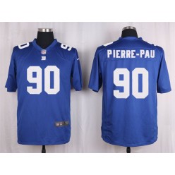 New York Giants #90 Jason Pierre-Paul Blue Nike NFL Men Game Jersey