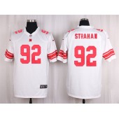 New York Giants #92 Michael Strahan White Nike NFL Men Game Jersey