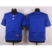 New York Giants Blank Royal Blue Team Color Men NFL Nike Elite Jersey