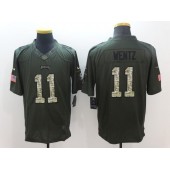 Philadelphia Eagles #11 Carson Wentz Green Men 2016 Nike NFL Draft Limited Salute to Service Jersey