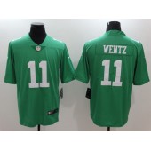 Philadelphia Eagles #11 Carson Wentz Green Vapor Untouchable Limited Men Nike NFL Jersey