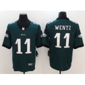 Philadelphia Eagles #11 Carson Wentz Midnight Green Vapor Untouchable Limited Nike NFL Men Jersey