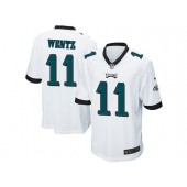 Philadelphia Eagles #11 Carson Wentz White Stitched NFL Reited Player Nike Game Men Jersey