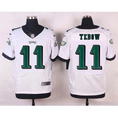 Philadelphia Eagles #11 Tim Tebow White Road Stitched NFL Nike Elite Men Jersey
