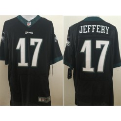 Philadelphia Eagles #17 Alshon Jeffery Black Alternate Men Stitched Nike NFL New Elite Jersey