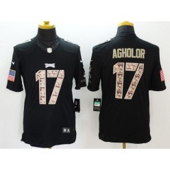 Philadelphia Eagles #17 Nelson Agholor Black Men Stitched Nike NFL Limited Salute to Service Jersey