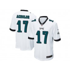 Philadelphia Eagles #17 Nelson Agholor White Stitched NFL Reited Player Nike Game Men Jersey