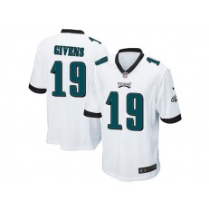Philadelphia Eagles #19 Chris Givens White Stitched NFL Reited Player Nike Game Men Jersey