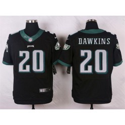 Philadelphia Eagles #20 Brian Dawkins Black Alternate Men Stitched Nike NFL New Elite Jersey