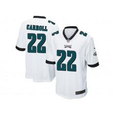 Philadelphia Eagles #22 Nolan Carroll White Stitched NFL Reited Player Nike Game Men Jersey