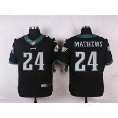 Philadelphia Eagles #24 Ryan Mathews Black Alternate Men Stitched Nike NFL New Elite Jersey