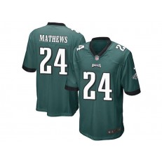 Philadelphia Eagles #24 Ryan Mathews Midnight Green Stitched NFL Reited Player Nike Game Men Jersey