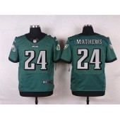 Philadelphia Eagles #24 Ryan Mathews Midnight Green Team Color Men Stitched Nike NFL New Elite Jersey