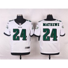 Philadelphia Eagles #24 Ryan Mathews White Road Stitched NFL Nike Elite Men Jersey