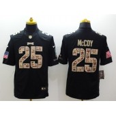 Philadelphia Eagles #25 LeSean McCoy Black Men Stitched Nike NFL Limited Salute to Service Jersey