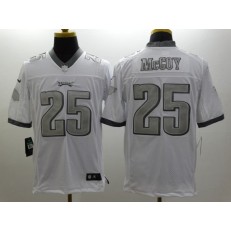 Philadelphia Eagles #25 LeSean McCoy White Platinum NFL Nike Limited Men Jersey