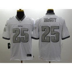 Philadelphia Eagles #25 LeSean McCoy White Platinum NFL Nike Limited Men Jersey