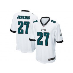 Philadelphia Eagles #27 Malcolm Jenkins White Stitched NFL Reited Player Nike Game Men Jersey