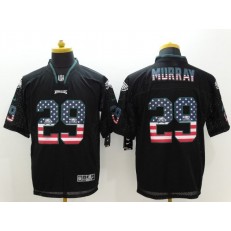 Philadelphia Eagles #29 DeMarco Murray Black Fashion USA Flag Number Men Football Elite Nike NFL Jersey