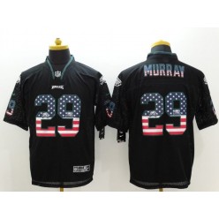 Philadelphia Eagles #29 DeMarco Murray Black Fashion USA Flag Number Men Football Elite Nike NFL Jersey